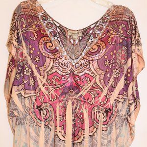 Womens One World Live and Let Live  top Medium